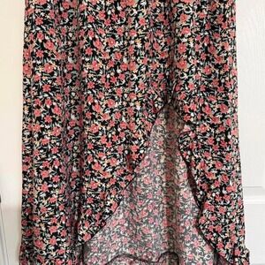 NWT OURS Floral High-Low Maxi Skirt